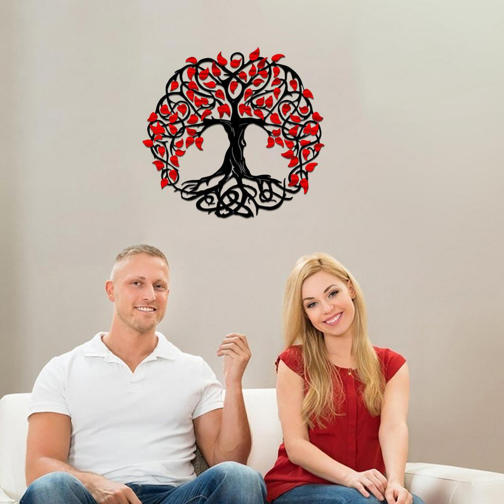 Family Tree of Life Metal Wall Art Decor