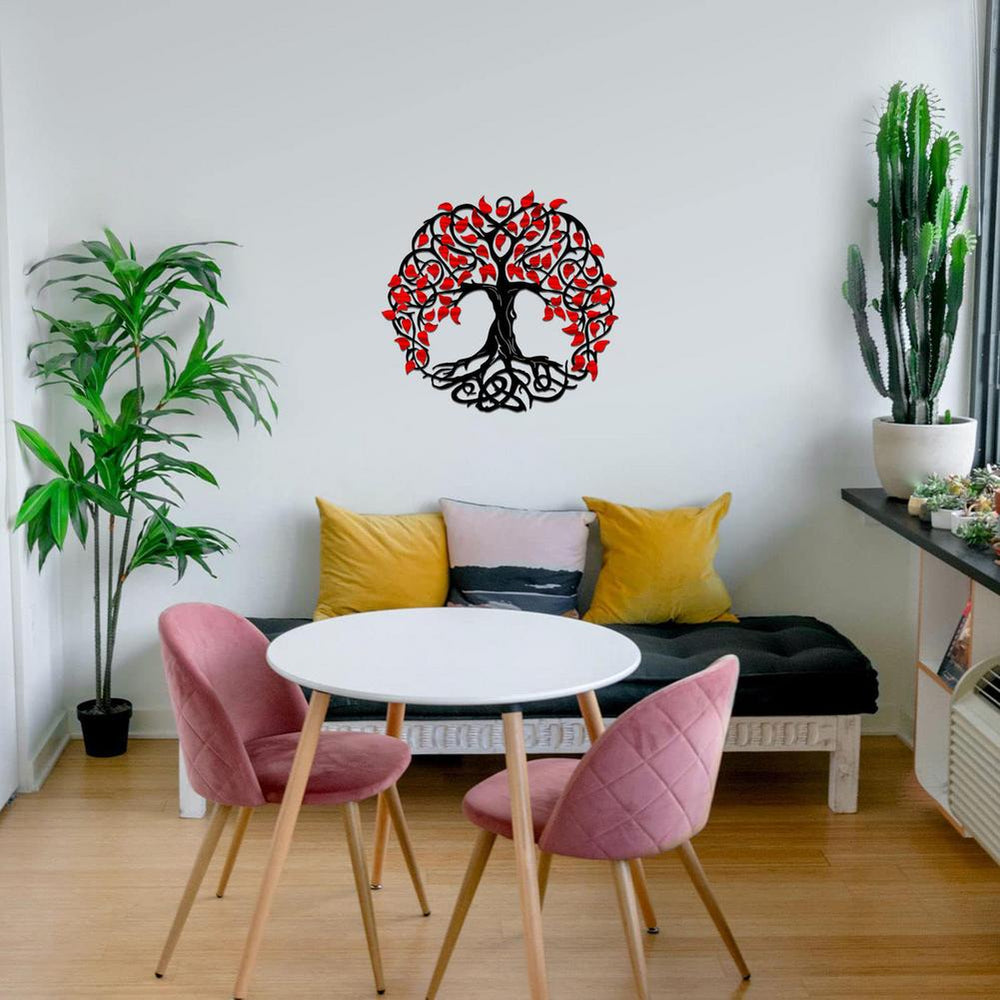 Family Tree of Life Metal Wall Art Decor